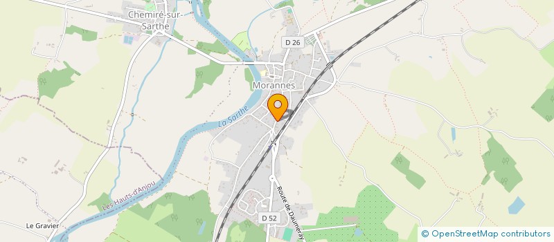 localisation de l'entreprise SCI PHICAJE  MORANNES SUR SARTHE-DAUMERAY