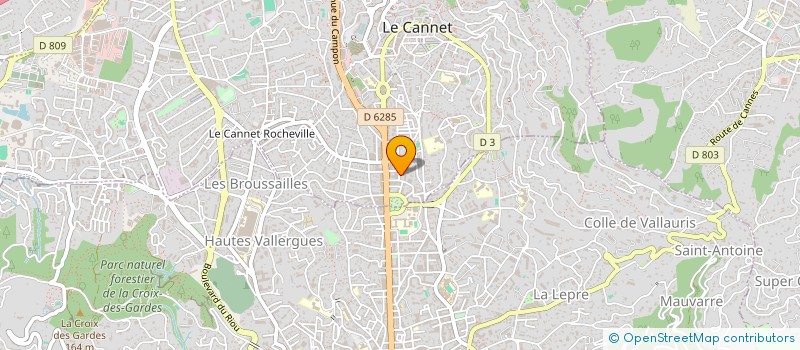localisation de l'entreprise SCI PHICALOU à LE CANNET