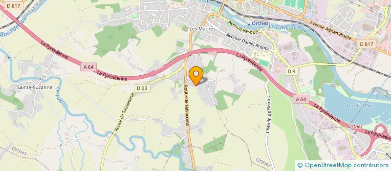 localisation de l'entreprise SCI PHICEL  ORTHEZ