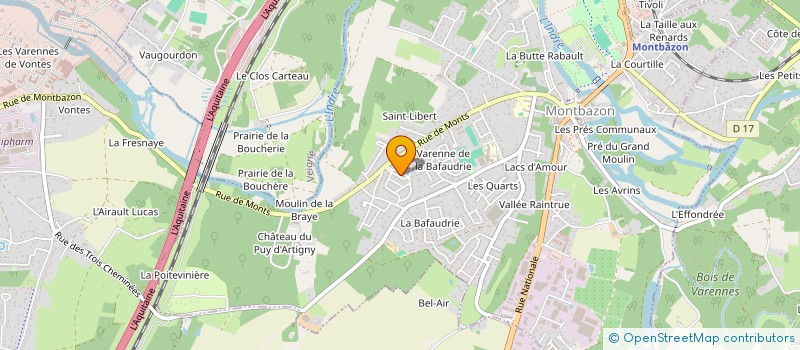 localisation de l'entreprise SCI PHICOMA  MONTBAZON