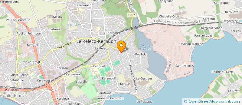 localisation de l'entreprise SCI PHIDE  LE RELECQ-KERHUON