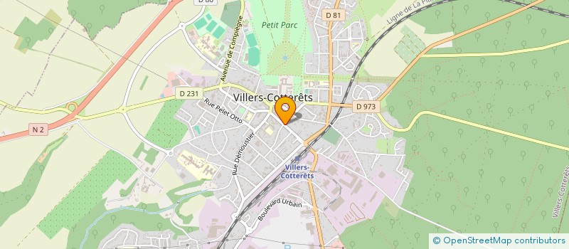 localisation de l'entreprise SCI PHIDEL à VILLERS-COTTERETS
