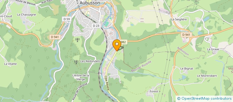 localisation de l'entreprise SCI PHIDI à MOUTIER-ROZEILLE
