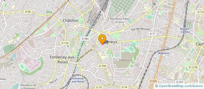 localisation de l'entreprise SCI PHIDOM à BAGNEUX