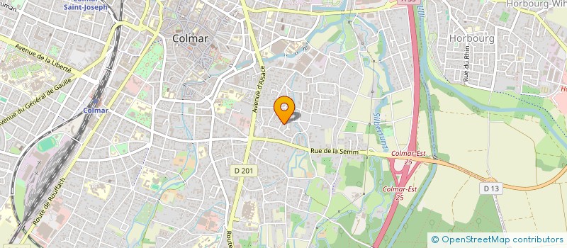 localisation de l'entreprise SCI PHIEL  COLMAR