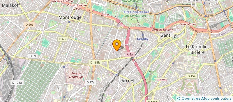localisation de l'entreprise SCI PHIFAMA.  ARCUEIL