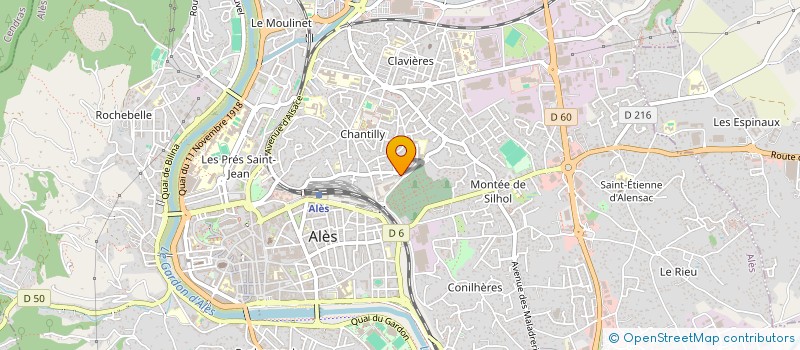 localisation de l'entreprise SCI PHIGNES  ALES