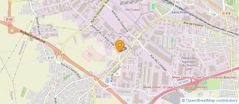 localisation de l'entreprise SCI PHIL à CORBAS