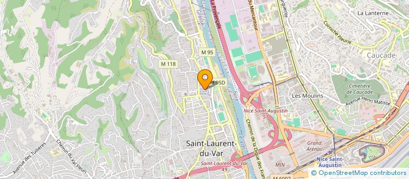 localisation de l'entreprise SCI PHIL  SAINT-LAURENT-DU-VAR
