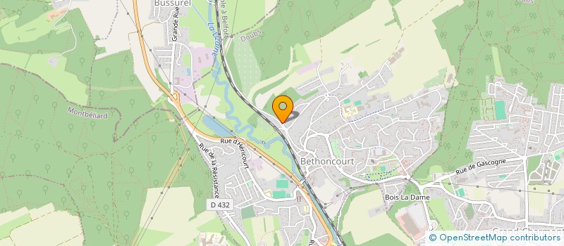 localisation de l'entreprise SCI PHIL - CATH  BETHONCOURT