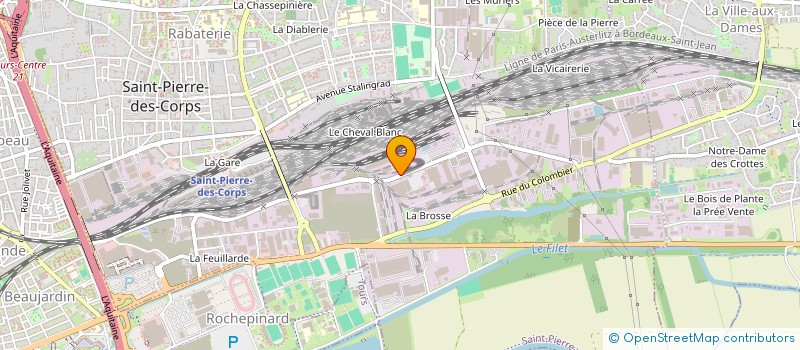 localisation de l'entreprise SCI PHIL-IMMO  SAINT-PIERRE-DES-CORPS