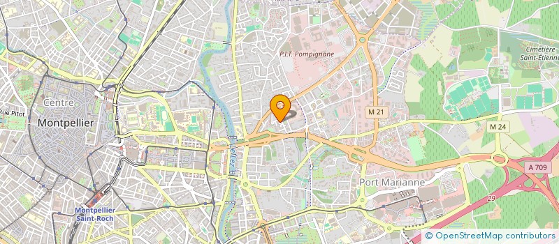 localisation de l'entreprise SCI PHILADELPHIA à MONTPELLIER