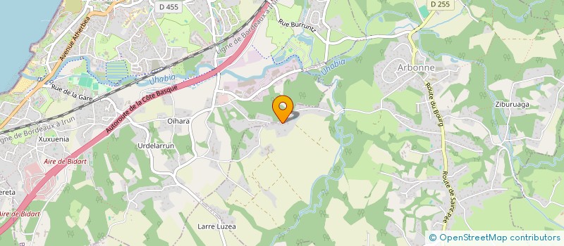 localisation de l'entreprise SCI PHILAE  ARBONNE