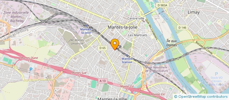 localisation de l'entreprise SCI PHILAE PHARMA  MANTES-LA-VILLE