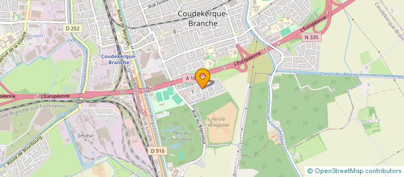 localisation de l'entreprise SCI PHILAJE  COUDEKERQUE-BRANCHE