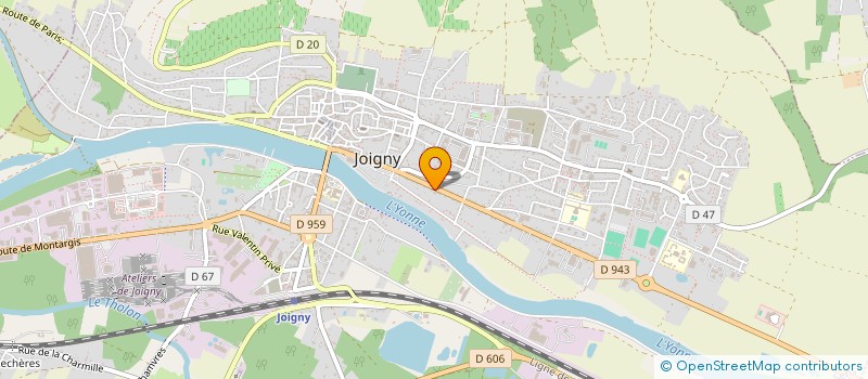 localisation de l'entreprise SCI PHILANE à JOIGNY