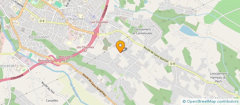 localisation de l'entreprise SCI PHILANGE  MONTAUBAN