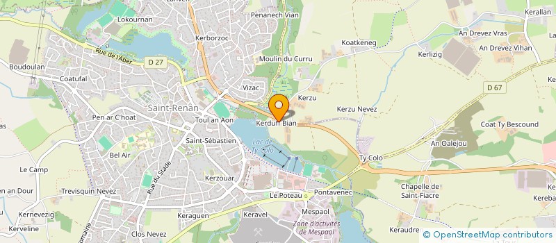 localisation de l'entreprise SCI PHILANH  SAINT RENAN