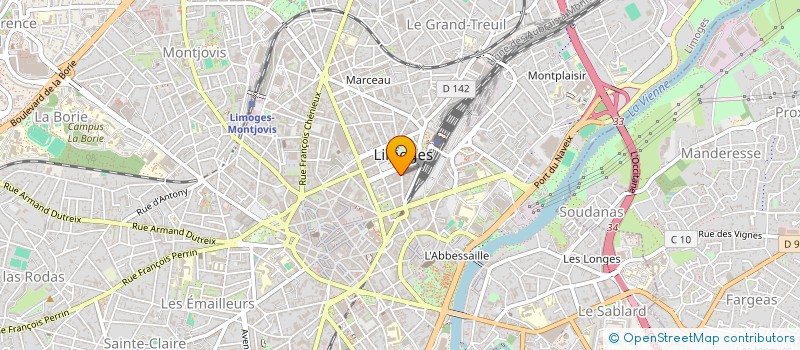 localisation de l'entreprise SCI PHILANTE à LIMOGES
