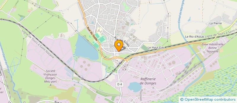 localisation de l'entreprise SCI PHILAPEX  DONGES