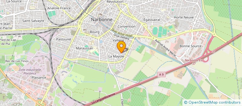 localisation de l'entreprise SCI PHILAU à NARBONNE