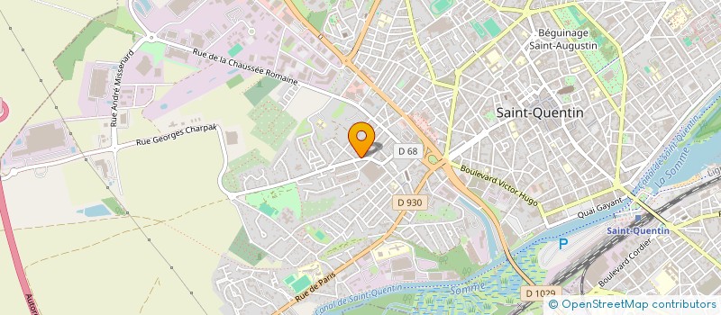 localisation de l'entreprise SCI PHILAU à SAINT-QUENTIN
