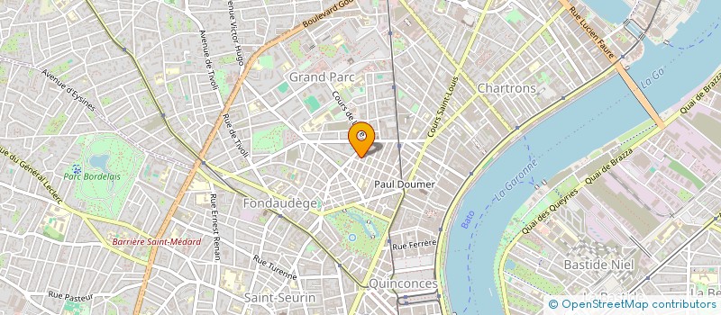 localisation de l'entreprise SCI PHILAU  BORDEAUX