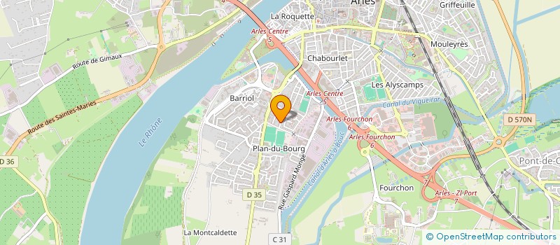 localisation de l'entreprise SCI PHILAUR  ARLES