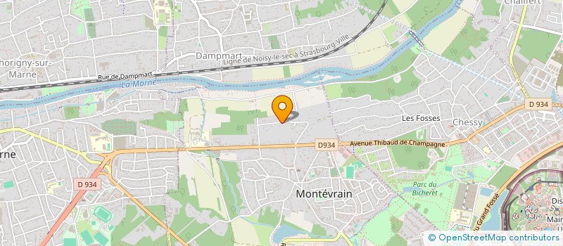 localisation de l'entreprise SCI PHILBERT  MONTEVRAIN