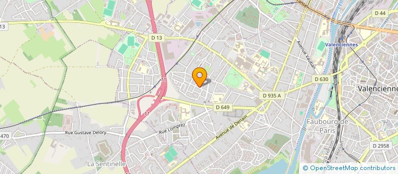 localisation de l'entreprise SCI PHILBOUT  VALENCIENNES