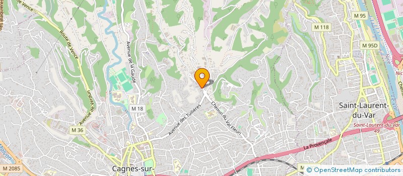 localisation de l'entreprise SCI PHILCAT à CAGNES-SUR-MER