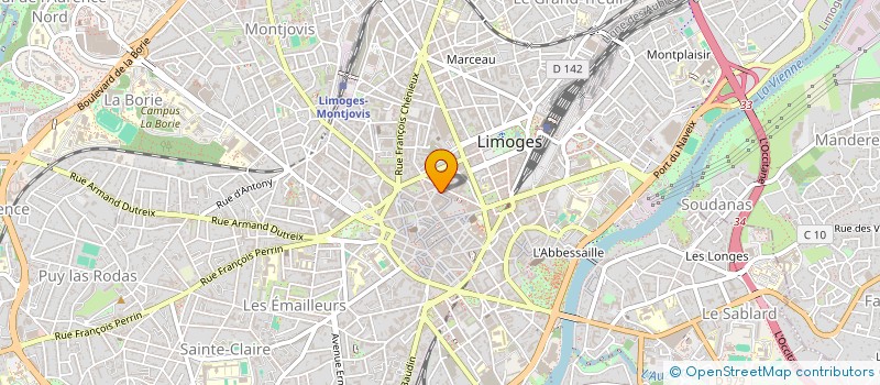 localisation de l'entreprise SCI PHILCAT III à LIMOGES