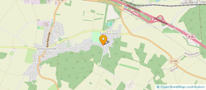 localisation de l'entreprise SCI  PHILCHRIS  AMBLAINVILLE