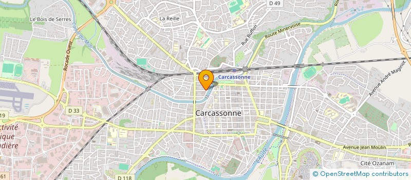 localisation de l'entreprise SCI PHILEAS à CARCASSONNE