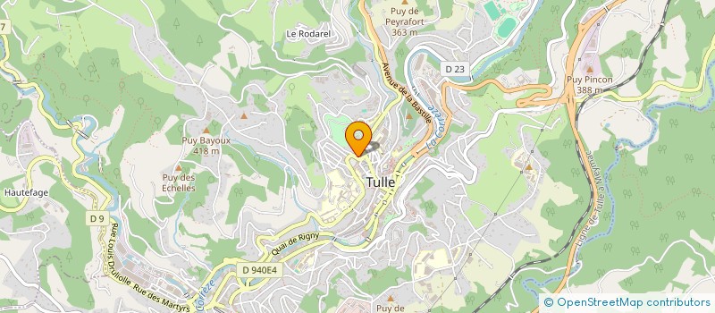 localisation de l'entreprise SCI PHILEMAR  TULLE