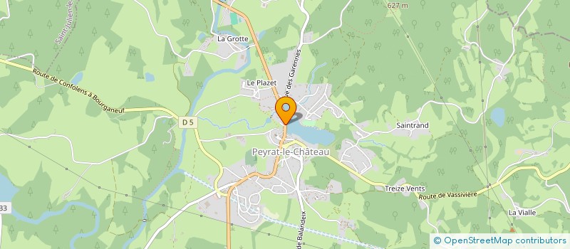 localisation de l'entreprise SCI PHILENIE  PEYRAT-LE-CHATEAU