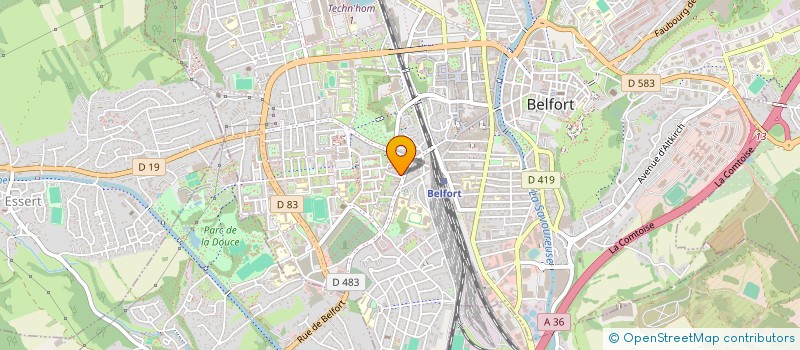 localisation de l'entreprise SCI PHILIA à BELFORT
