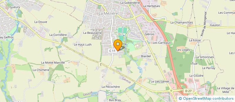 localisation de l'entreprise SCI PHILIA  LA MEZIERE