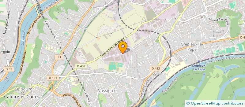 localisation de l'entreprise SCI PHILIBERT FOREZ  CALUIRE-ET-CUIRE