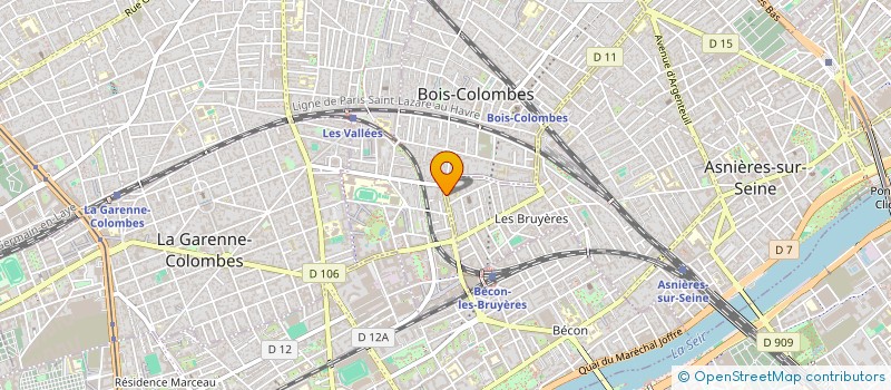 localisation de l'entreprise SCI PHILIMMO à BOIS-COLOMBES