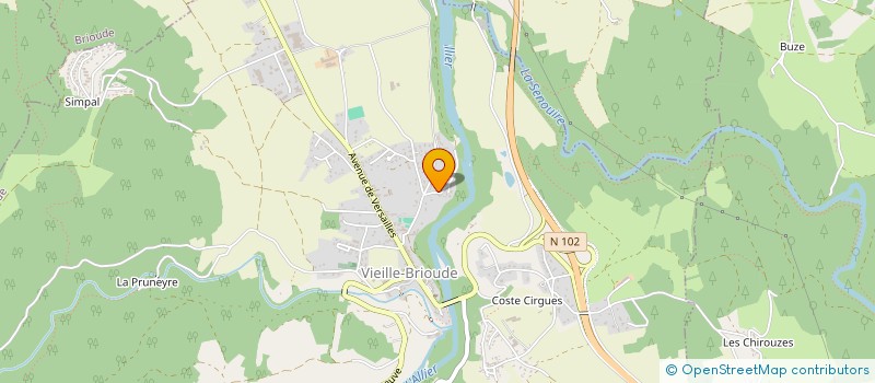 localisation de l'entreprise SCI PHILIMMO  VIEILLE-BRIOUDE