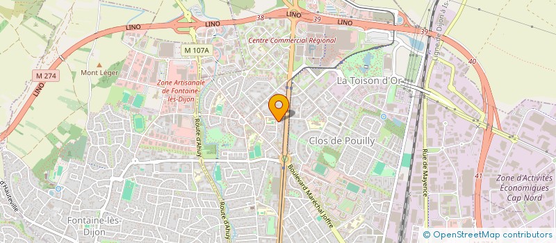 localisation de l'entreprise SCI PHILIP CSF à DIJON