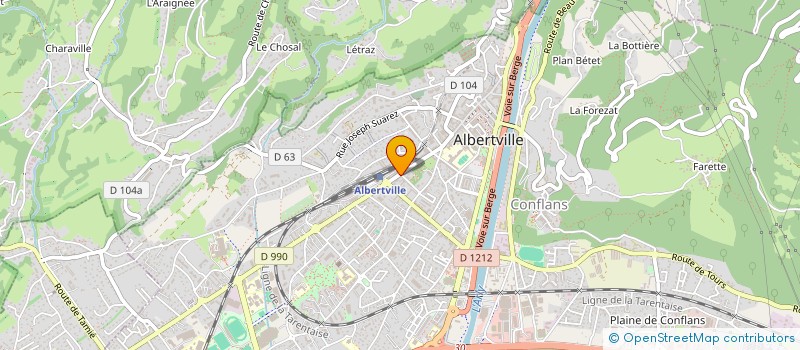 localisation de l'entreprise SCI PHILIPIERRE  ALBERTVILLE