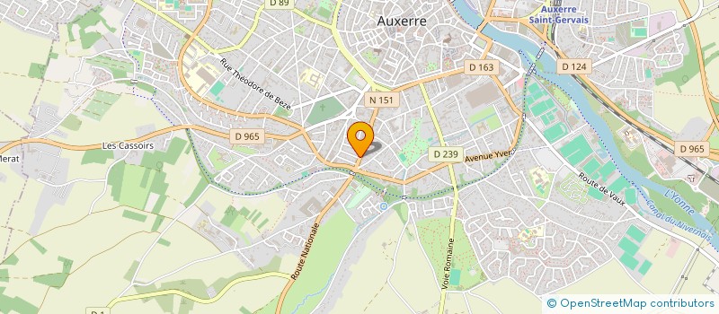 localisation de l'entreprise SCI PHILIPON.I à AUXERRE