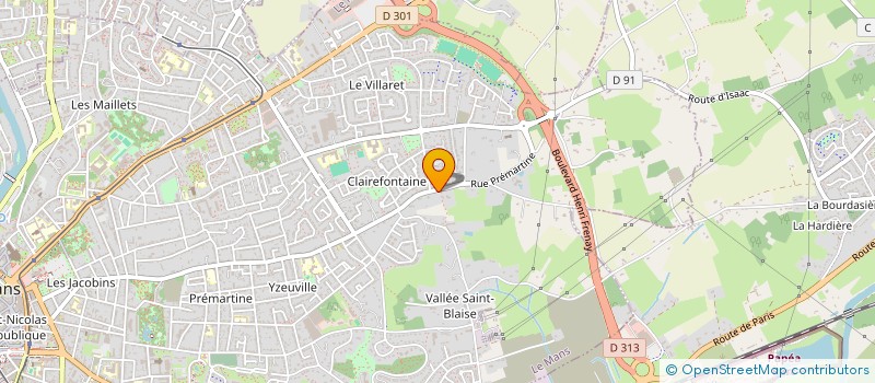 localisation de l'entreprise SCI PHILIPPE à LE MANS