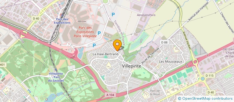 localisation de l'entreprise SCI PHILIPPE à VILLEPINTE