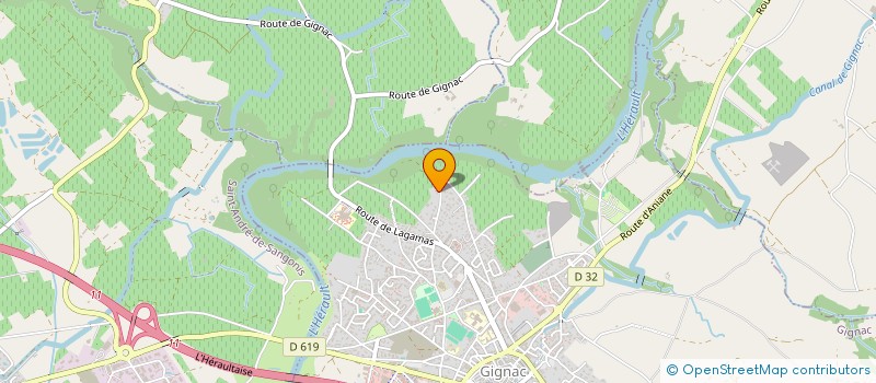 localisation de l'entreprise SCI PHILIPPE & CECILE SIMON  GIGNAC