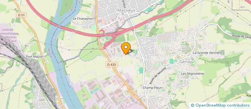 localisation de l'entreprise SCI PHILIPPE DE LASALLE  GENAY