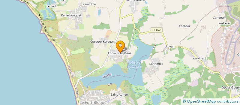 localisation de l'entreprise SCI PHILIPPE DE LOCMIQUEL  GUIDEL