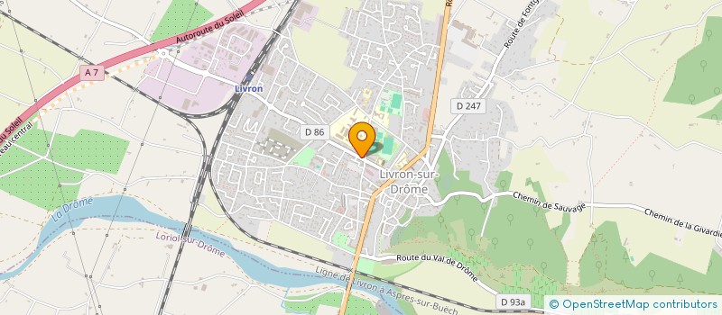 localisation de l'entreprise SCI PHILIPPE DE ST LOUP  LIVRON-SUR-DROME